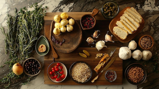 Zestaw smaków i składników